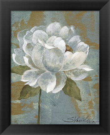 Framed Peony Tile I Print