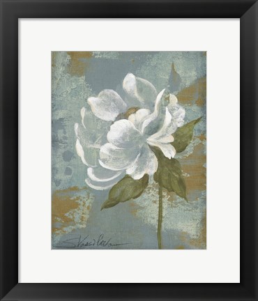 Framed Peony Tile II Print