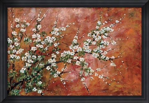 Framed Wild Plum Blossoms Print