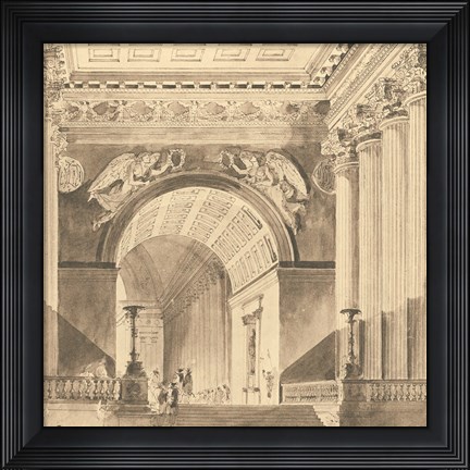Framed Portico Antico II Print