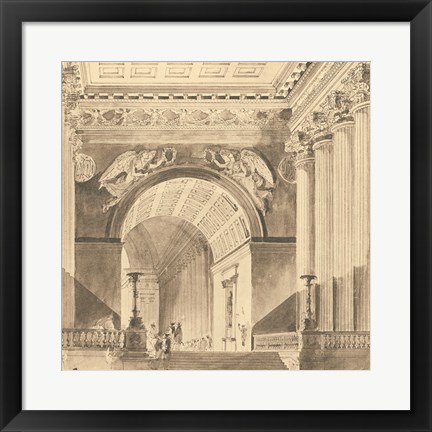 Framed Portico Antico II Print