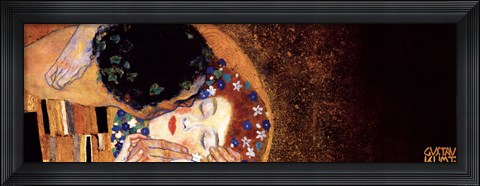 Framed Kiss, c.1908 (detail, dark) Print