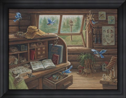 Framed Birdwatchers Print