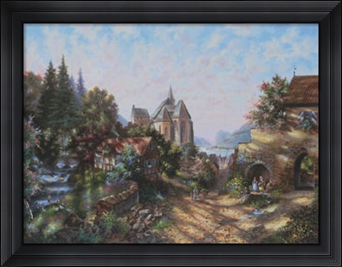 Framed Andernach At The Rhine Print
