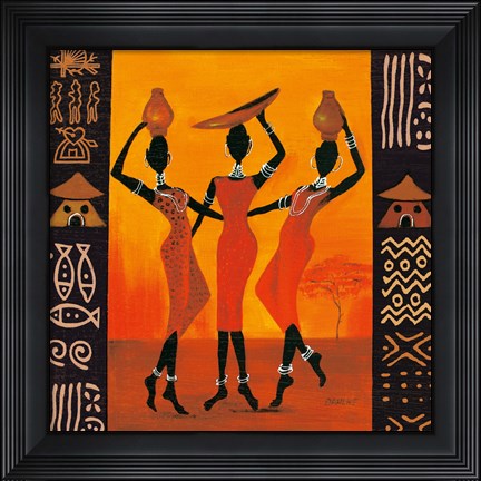 Framed Three Gatherers Print