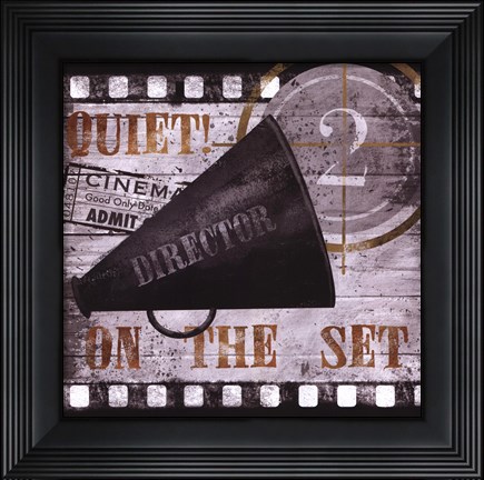 Framed Quiet on the Set Print