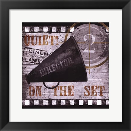Framed Quiet on the Set Print