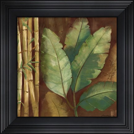 Framed Bamboo &amp; Palms I Print