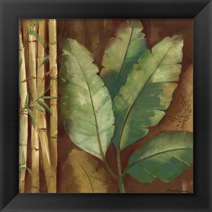 Framed Bamboo &amp; Palms I Print