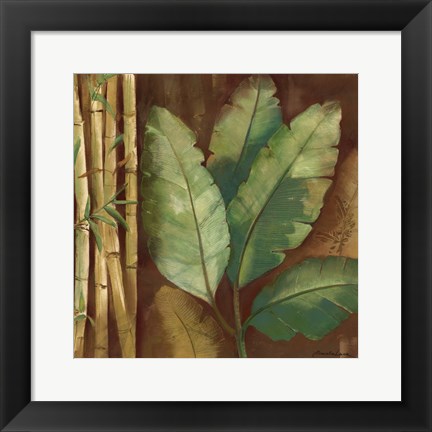 Framed Bamboo &amp; Palms I Print