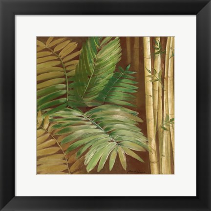 Framed Bamboo &amp; Palms II Print