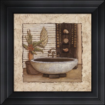 Framed Feng Shui Bath II Print