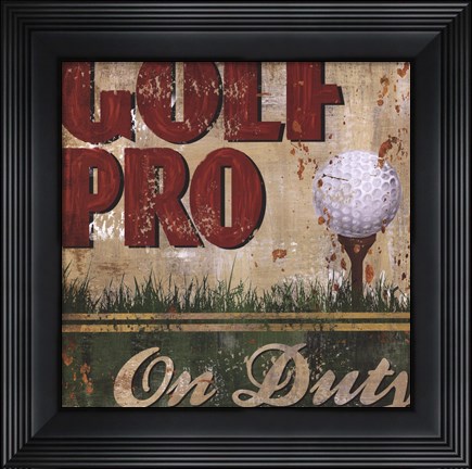 Framed Golf Pro Print