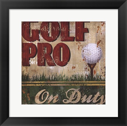 Framed Golf Pro Print