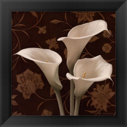 Framed Flores Elegante I Print