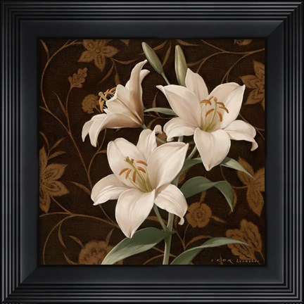 Framed Flores Elegante IV Print