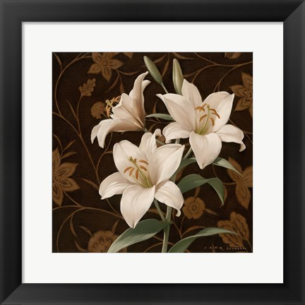 Framed Flores Elegante IV Print