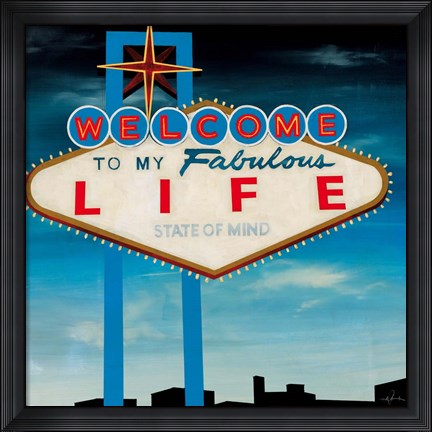 Framed Welcome Print