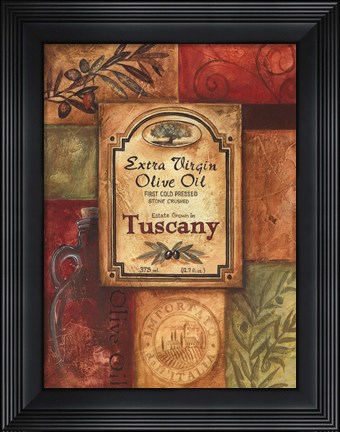 Framed Tuscan Olive Oil Print