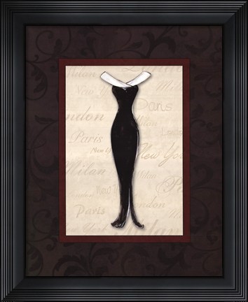 Framed Fashion Dress I Print