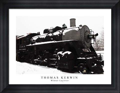 Framed Winter Layover Print