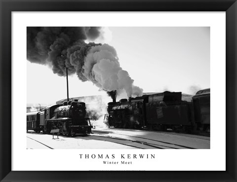 Framed Winter Meet Print