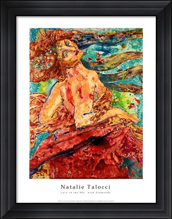 Framed Lucy in the Sky with Diamonds Print