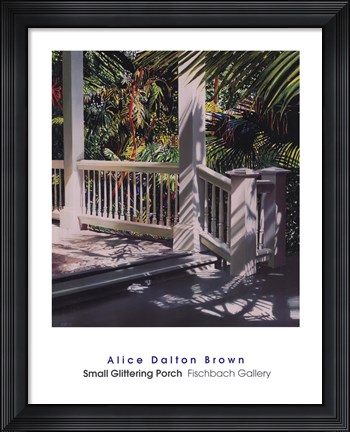 Framed Small Glittering Porch Print