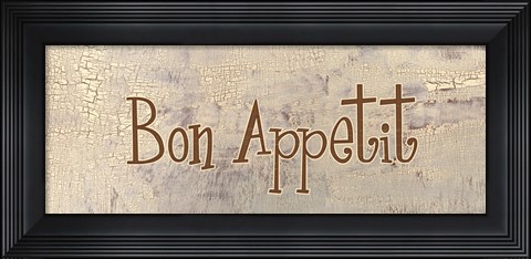 Framed Bon Appetit Print