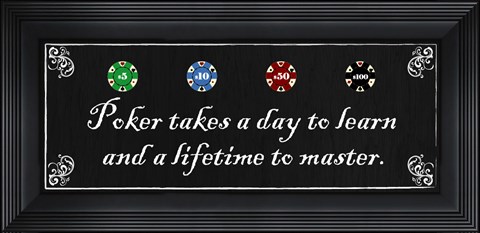 Framed Poker takes a day to learn and a lifetime to master Print