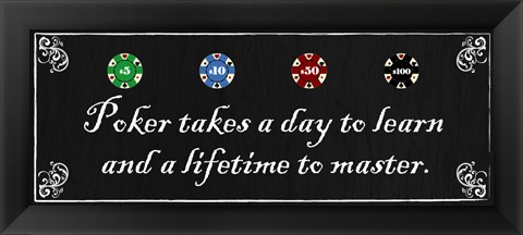 Framed Poker takes a day to learn and a lifetime to master Print