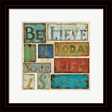 Framed Believe &amp; Hope I Print