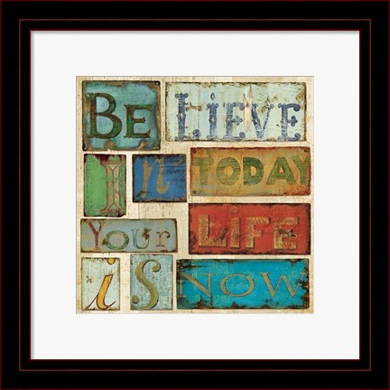 Framed Believe &amp; Hope I Print