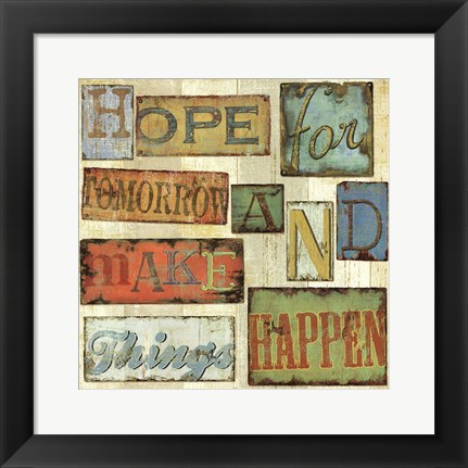 Framed Believe &amp; Hope II Print