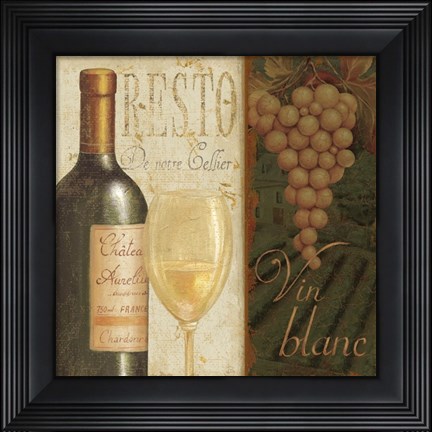 Framed Wine List II Print