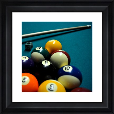Framed Pool Table II Print