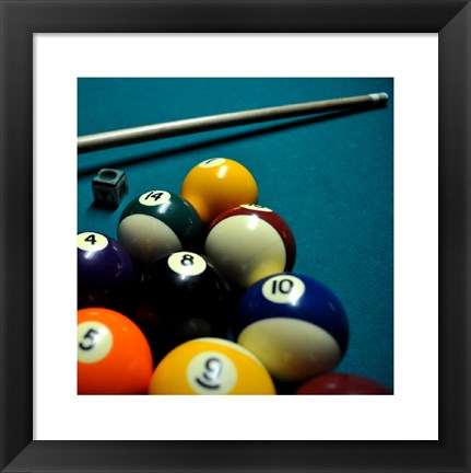 Framed Pool Table II Print