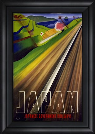 Framed Japanese Railways Print