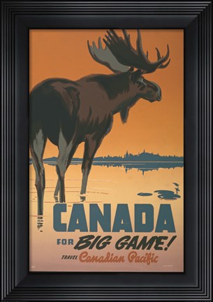 Framed Canada - For Big Game Print