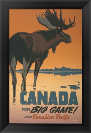 Framed Canada - For Big Game Print