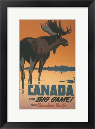 Framed Canada - For Big Game Print