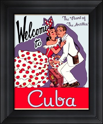 Framed Cuba Print