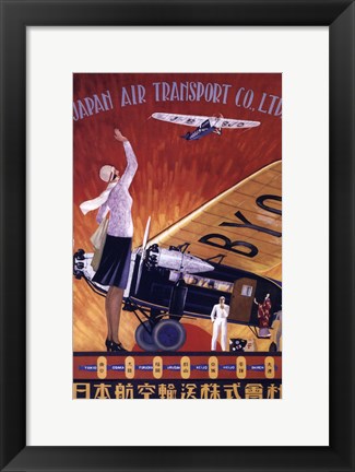 Framed Japan Air Transport Print