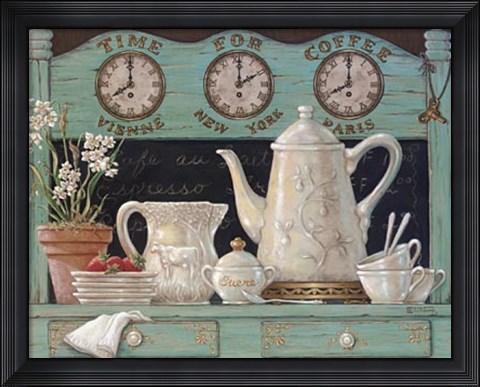 Framed Time For Coffee Print