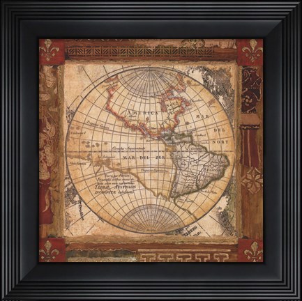 Framed Corners of the Earth - Detail II Print