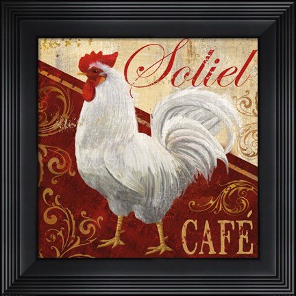 Framed Soliel Cafe Print