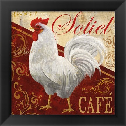 Framed Soliel Cafe Print