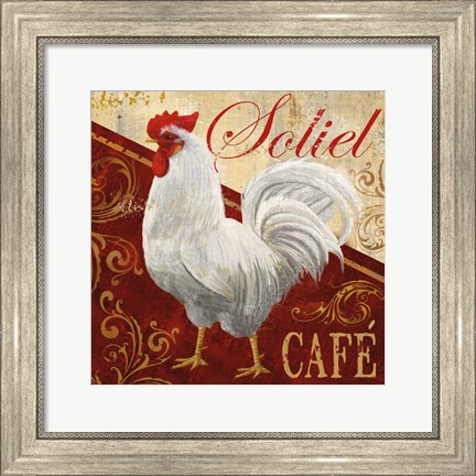 Framed Soliel Cafe Print