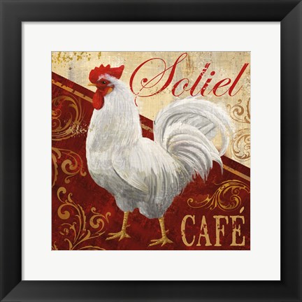 Framed Soliel Cafe Print