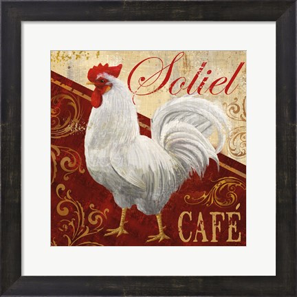 Framed Soliel Cafe Print
